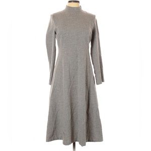Zara gray long sleeve midi dress- size large